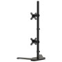 Black steel double monitor stand VESA 75/100 mm by vidaXL, Monitor and TV stands - Ref: Foro24-358007, Price: 43,68 €, Discou...