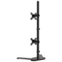 Soporte para monitor doble acero negro VESA 75/100 mm de vidaXL, Soportes para monitores y televisor - Ref: Foro24-358007, Pr...