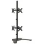 Soporte para monitor doble acero negro VESA 75/100 mm de vidaXL, Soportes para monitores y televisor - Ref: Foro24-358007, Pr...