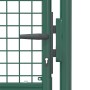 Puerta de valla de acero verde 100x75 cm