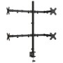 Black steel monitor stand VESA 75/100 mm by vidaXL, Monitor and TV stands - Ref: Foro24-358004, Price: 51,46 €, Discount: %