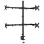 Black steel monitor stand VESA 75/100 mm by vidaXL, Monitor and TV stands - Ref: Foro24-358004, Price: 54,12 €, Discount: %