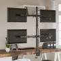 Black steel monitor stand VESA 75/100 mm by vidaXL, Monitor and TV stands - Ref: Foro24-358004, Price: 51,46 €, Discount: %