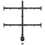 Black steel monitor stand VESA 75/100 mm by vidaXL, Monitor and TV stands - Ref: Foro24-358004, Price: 51,46 €, Discount: %