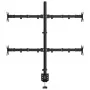 Black steel monitor stand VESA 75/100 mm by vidaXL, Monitor and TV stands - Ref: Foro24-358004, Price: 54,12 €, Discount: %