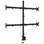 Black steel monitor stand VESA 75/100 mm by vidaXL, Monitor and TV stands - Ref: Foro24-358004, Price: 51,46 €, Discount: %