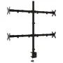 Black steel monitor stand VESA 75/100 mm by vidaXL, Monitor and TV stands - Ref: Foro24-358004, Price: 54,12 €, Discount: %
