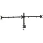 Soporte para monitor triple acero negro VESA 75/100 mm de vidaXL, Soportes para monitores y televisor - Ref: Foro24-358003, P...