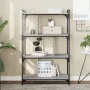 Sonoma gray engineered wood 4-shelf bookcase 76x32x123 cm by vidaXL, Bookcases and shelves - Ref: Foro24-833938, Price: 64,35...