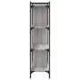Sonoma gray engineered wood 4-shelf bookcase 76x32x123 cm by vidaXL, Bookcases and shelves - Ref: Foro24-833938, Price: 64,35...