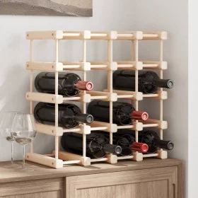 Wine rack for 20 bottles solid pine wood 46.5x23x46.5 cm by vidaXL, Wine racks - Ref: Foro24-353751, Price: 63,95 €, Discount: %