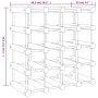 Wine rack for 20 bottles solid pine wood 46.5x23x46.5 cm by vidaXL, Wine racks - Ref: Foro24-353751, Price: 63,95 €, Discount: %