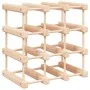 Wine rack for 12 bottles solid pine wood 36x23x36 cm by vidaXL, Wine racks - Ref: Foro24-353750, Price: 39,99 €, Discount: %