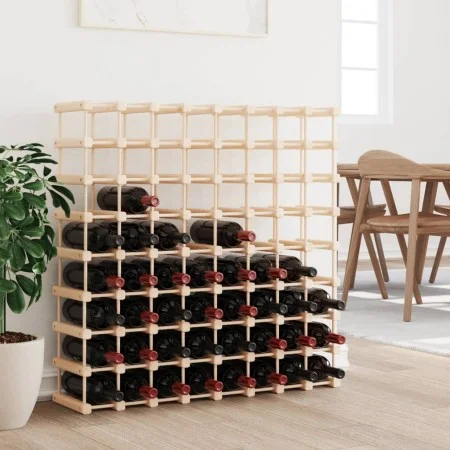 Weinregal für 72 Flaschen aus massivem Kiefernholz 90,5x23x90,5 cm von vidaXL, Weinregale - Ref: Foro24-353753, Preis: 116,34...
