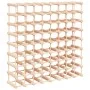 Wine rack for 72 bottles solid pine wood 90.5x23x90.5 cm by vidaXL, Wine racks - Ref: Foro24-353753, Price: 116,34 €, Discoun...