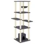 Katzenkratzbaum mit dunkelgrauen Sisalstämmen, 154 cm von vidaXL, Katzenmöbel - Ref: Foro24-172057, Preis: 91,39 €, Rabatt: %