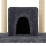 Katzenkratzbaum mit dunkelgrauen Sisalstämmen, 154 cm von vidaXL, Katzenmöbel - Ref: Foro24-172057, Preis: 93,00 €, Rabatt: %
