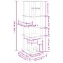 Katzenkratzbaum mit dunkelgrauen Sisalstämmen, 154 cm von vidaXL, Katzenmöbel - Ref: Foro24-172057, Preis: 93,00 €, Rabatt: %