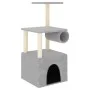 Katzenkratzbaum mit hellgrauen Sisalpfosten 109,5 cm von vidaXL, Katzenmöbel - Ref: Foro24-172059, Preis: 32,63 €, Rabatt: %