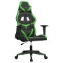 Silla gaming cuero sintético negro y verde