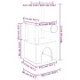 Cat scratching tree with light gray sisal posts 109.5 cm by vidaXL, Cat furniture - Ref: Foro24-172059, Price: 30,59 €, Disco...