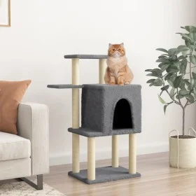 Cat scratching post with dark gray sisal posts 97 cm by vidaXL, Cat furniture - Ref: Foro24-172066, Price: 45,19 €, Discount: %
