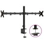 Black steel double monitor stand VESA 75/100 mm by vidaXL, Monitor and TV stands - Ref: Foro24-358002, Price: 34,96 €, Discou...
