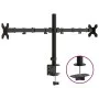 Black steel double monitor stand VESA 75/100 mm by vidaXL, Monitor and TV stands - Ref: Foro24-358002, Price: 36,36 €, Discou...