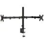 Black steel double monitor stand VESA 75/100 mm by vidaXL, Monitor and TV stands - Ref: Foro24-358002, Price: 36,36 €, Discou...