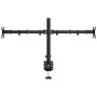Black steel double monitor stand VESA 75/100 mm by vidaXL, Monitor and TV stands - Ref: Foro24-358002, Price: 36,36 €, Discou...