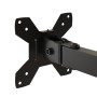 Black steel double monitor stand VESA 75/100 mm by vidaXL, Monitor and TV stands - Ref: Foro24-358002, Price: 34,96 €, Discou...