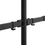 Black steel double monitor stand VESA 75/100 mm by vidaXL, Monitor and TV stands - Ref: Foro24-358002, Price: 36,36 €, Discou...