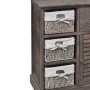 Wardrobe with 3 woven baskets on the left brown wood by vidaXL, Lockers and storage cabinets - Ref: Foro24-240795, Price: 172...