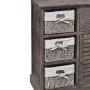 Wardrobe with 3 woven baskets on the left brown wood by vidaXL, Lockers and storage cabinets - Ref: Foro24-240795, Price: 168...