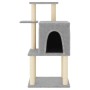 Rascador para gatos con postes de sisal gris claro 97 cm de vidaXL, Mobiliario para gatos - Ref: Foro24-172065, Precio: 39,52...
