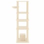 Cat scratching post with cream sisal posts 154 cm by vidaXL, Cat furniture - Ref: Foro24-172055, Price: 92,41 €, Discount: %