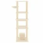 Cat scratching post with cream sisal posts 154 cm by vidaXL, Cat furniture - Ref: Foro24-172055, Price: 90,94 €, Discount: %