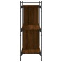 Bücherregal mit 3 Regalen, Holzwerkstoff, Eiche braun, 76 x 32 x 88 cm von vidaXL, Bücherregale und Regale - Ref: Foro24-8339...
