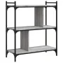 Sonoma gray engineered wood 3-shelf bookcase 76x32x88 cm by vidaXL, Bookcases and shelves - Ref: Foro24-833933, Price: 49,50 ...