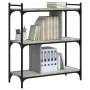 Sonoma gray engineered wood 3-shelf bookcase 76x32x88 cm by vidaXL, Bookcases and shelves - Ref: Foro24-833933, Price: 49,50 ...