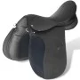 17.5" and 12 cm black leather horse saddle set, 5 in 1 by vidaXL, Frames - Ref: Foro24-90644, Price: 203,67 €, Discount: %