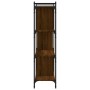 Bücherregal 4 Regale Ingenieurwesen Holz braune Eiche 76x32x123 cm von vidaXL, Bücherregale und Regale - Ref: Foro24-833939, ...