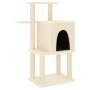 Kratzbaum für Katzen mit cremefarbenen Sisalstämmen, 97 cm von vidaXL, Katzenmöbel - Ref: Foro24-172064, Preis: 45,88 €, Raba...