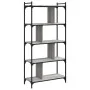 Sonoma gray engineered wood 5-shelf bookcase 76x32x158 cm by vidaXL, Bookcases and shelves - Ref: Foro24-833943, Price: 77,50...