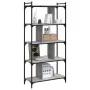 Sonoma gray engineered wood 5-shelf bookcase 76x32x158 cm by vidaXL, Bookcases and shelves - Ref: Foro24-833943, Price: 77,50...