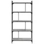 Sonoma gray engineered wood 5-shelf bookcase 76x32x158 cm by vidaXL, Bookcases and shelves - Ref: Foro24-833943, Price: 77,50...