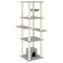 Cat scratching post with light gray sisal posts 154 cm by vidaXL, Cat furniture - Ref: Foro24-172056, Price: 80,88 €, Discoun...