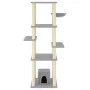 Cat scratching post with light gray sisal posts 154 cm by vidaXL, Cat furniture - Ref: Foro24-172056, Price: 80,88 €, Discoun...