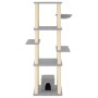 Katzenkratzbaum mit hellgrauen Sisalstämmen, 154 cm von vidaXL, Katzenmöbel - Ref: Foro24-172056, Preis: 82,24 €, Rabatt: %
