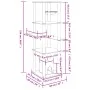 Cat scratching post with light gray sisal posts 154 cm by vidaXL, Cat furniture - Ref: Foro24-172056, Price: 80,88 €, Discoun...